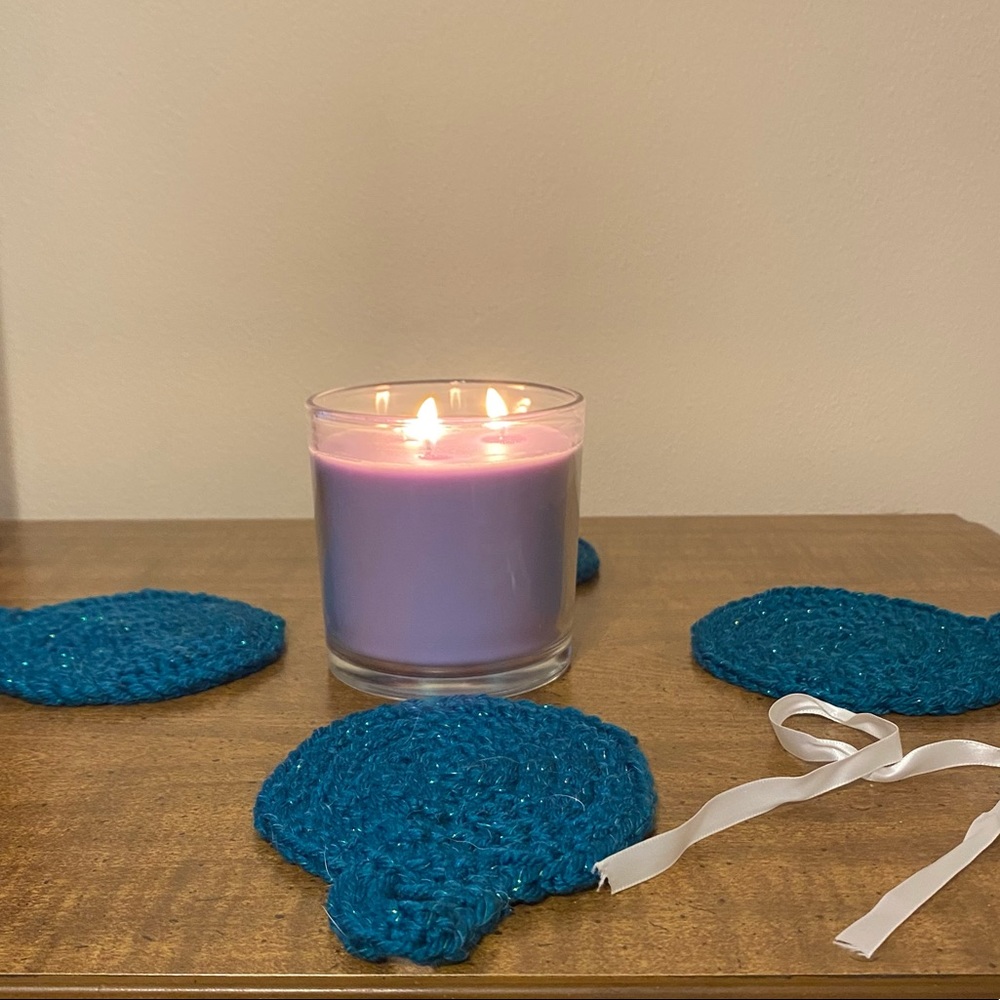 ❤️ 5 for $20 ❤️ Green sparkly coaster set of 4